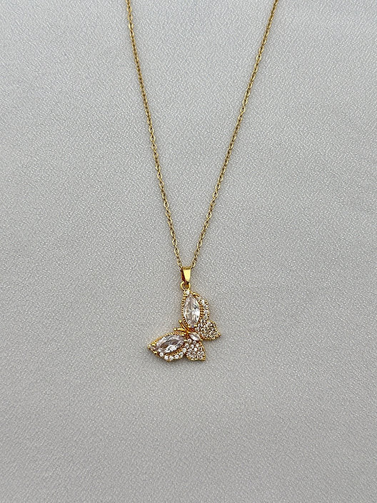 Çelik Kelebek Kolye